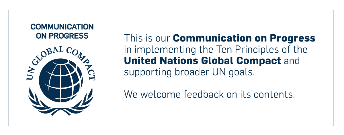 UN Global Compact Communication on Progress